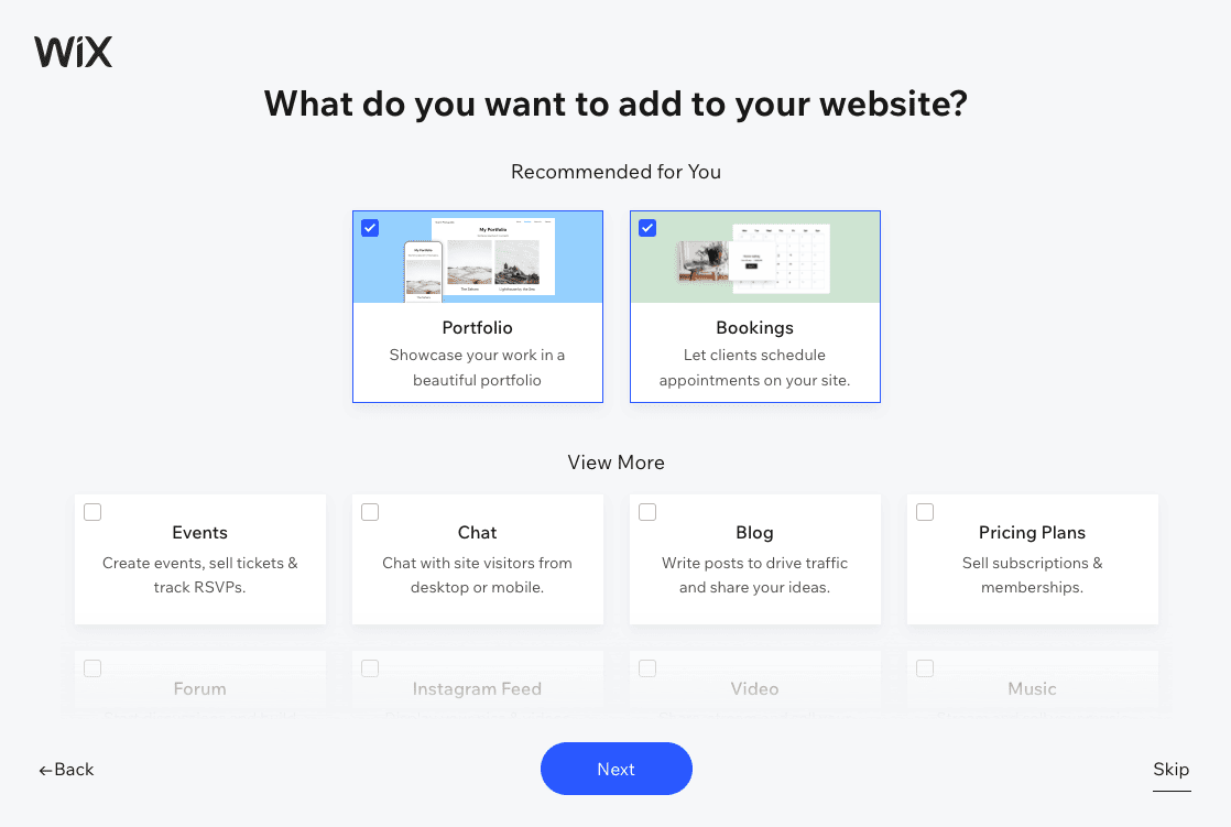 add features to wix website