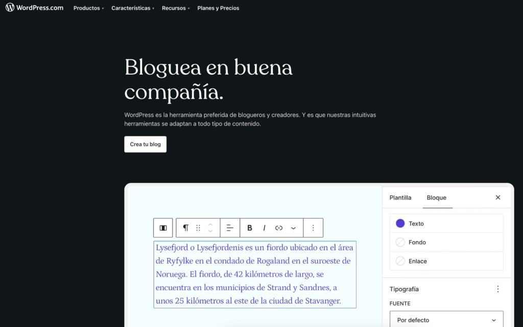 blog wordpress