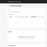 shopify produktbeschreibung