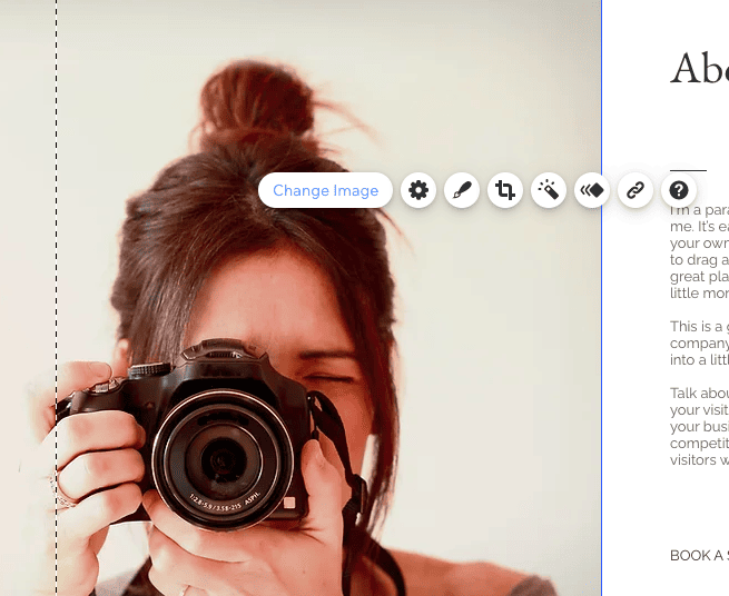 wix tutorial - changing images
