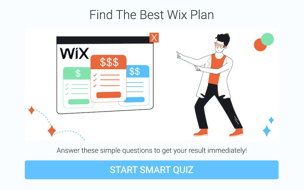 wix pricing quiz