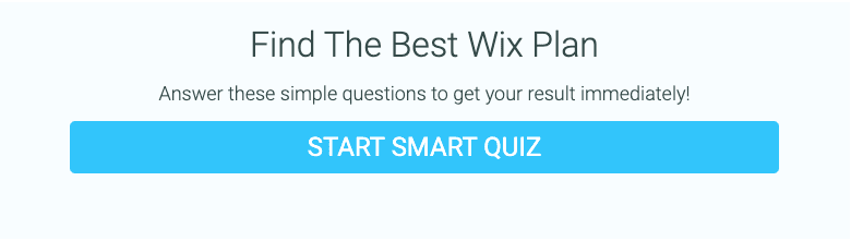 wix pricing quiz
