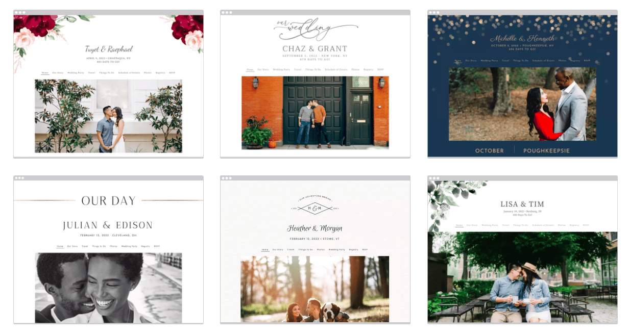 the knot website templates