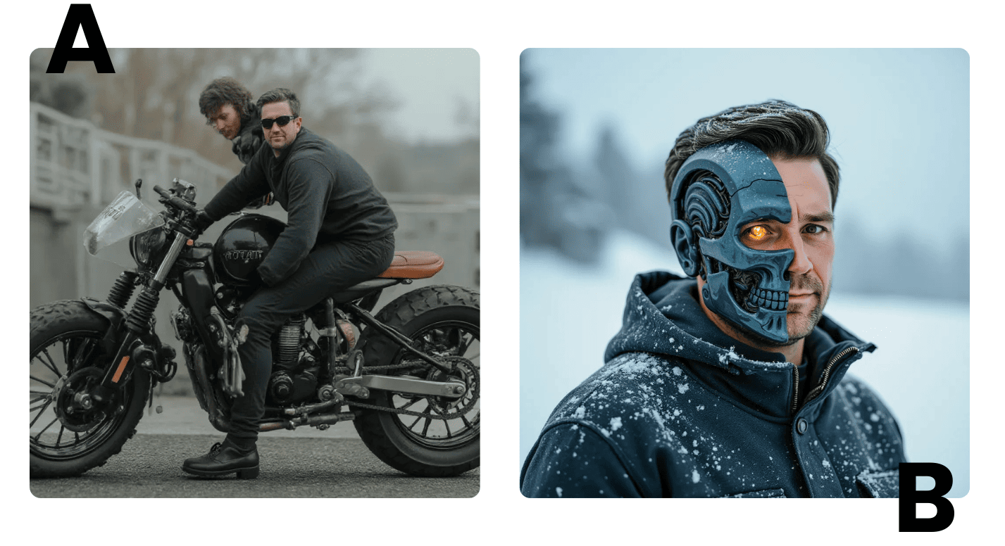 ai generated image: a vs b
