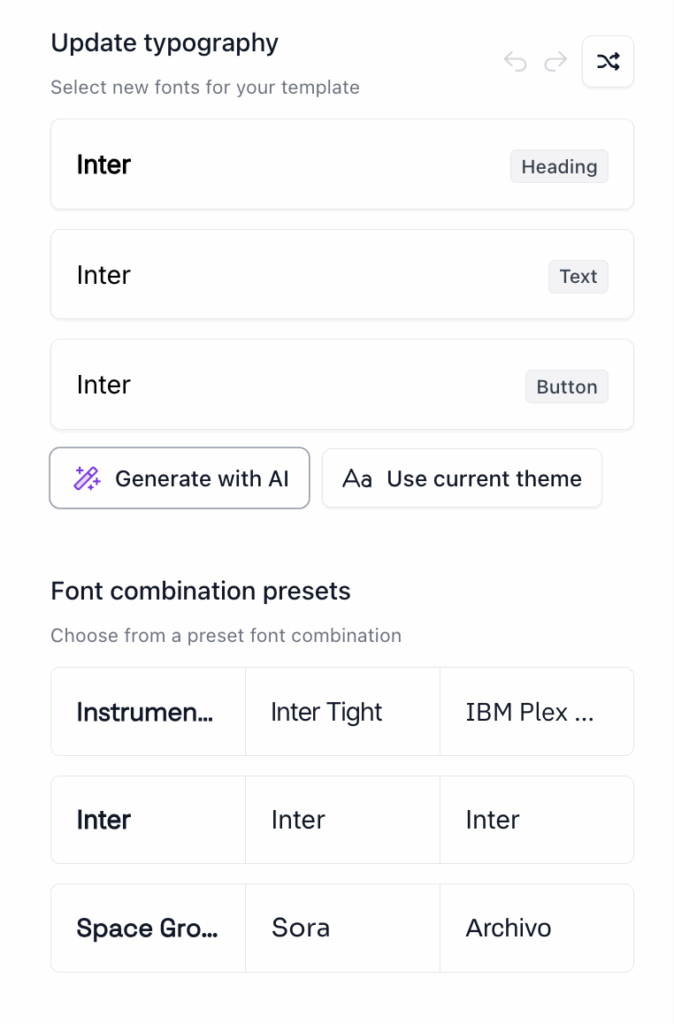 beehiiv font options