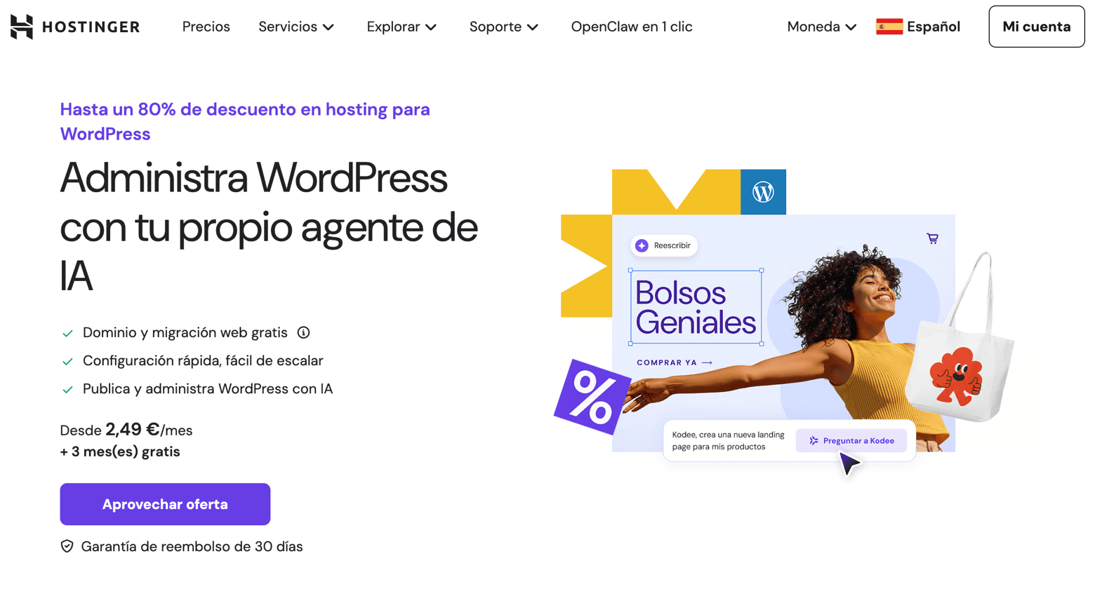 Hostinger WordPress hosting