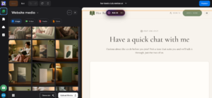 Remixer’s Website Builder: Website Media options